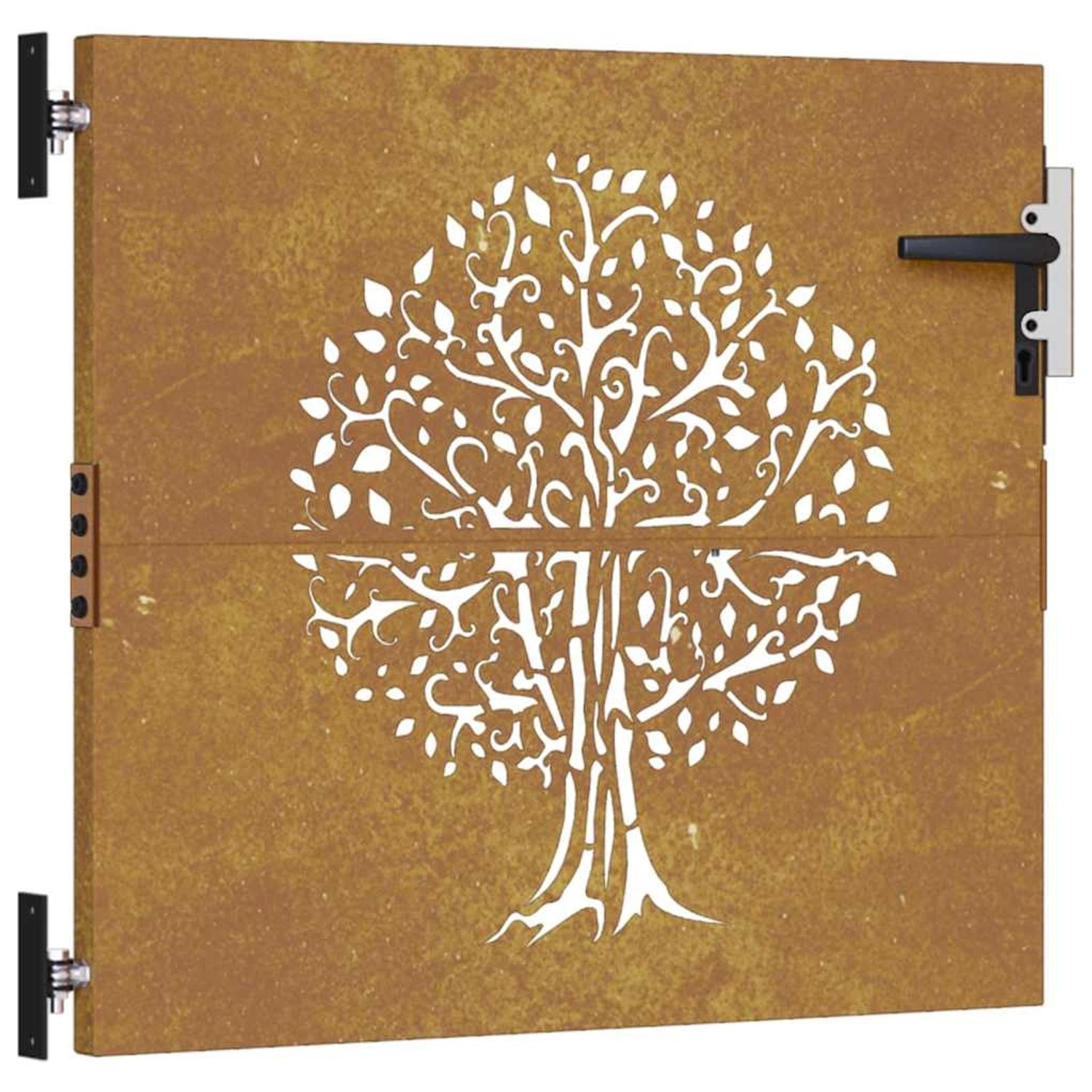 vidaXL Gartentor 85x100 cm Cortenstahl Baum-Design 153209