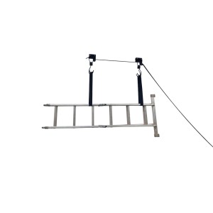 Fischer Fahrradlift ProfiPlus mit Leiter, Deckenmontage für Garage oder Keller.