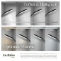 Tectake Stehlampe Prisma: LED-Licht mit variabler Farbtemperatur und 5 Modi, schwarz, für Audio & Video.