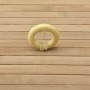 Detailaufnahme Bambus Wäschekorb Curly Round Natur mit Griff