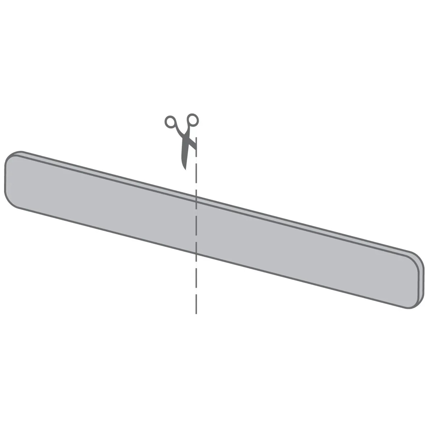 InForm-Blende Typ 3, Marmor Medusa Beige, 40,5 cm, zuschneidbar für Fensterbänke.