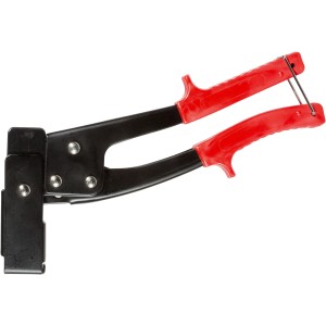 Fischer Heimwerkerzange HM Z 3 zum Setzen von Hohlraumdübeln, mit roten Griffen.