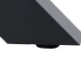 Detailaufnahme vom Bein des Siena Garden Gartentischs Sincro in Wood Grey.
