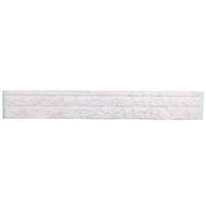 Betonzaun Platte Klassik Fels, 184 cm, für Sichtschutz im Garten.