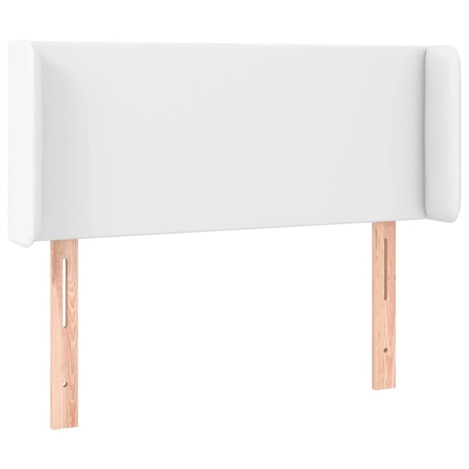 vidaXL Kopfteil mit Ohren Weiß 83x16x78/88 cm Kunstleder 3118561
