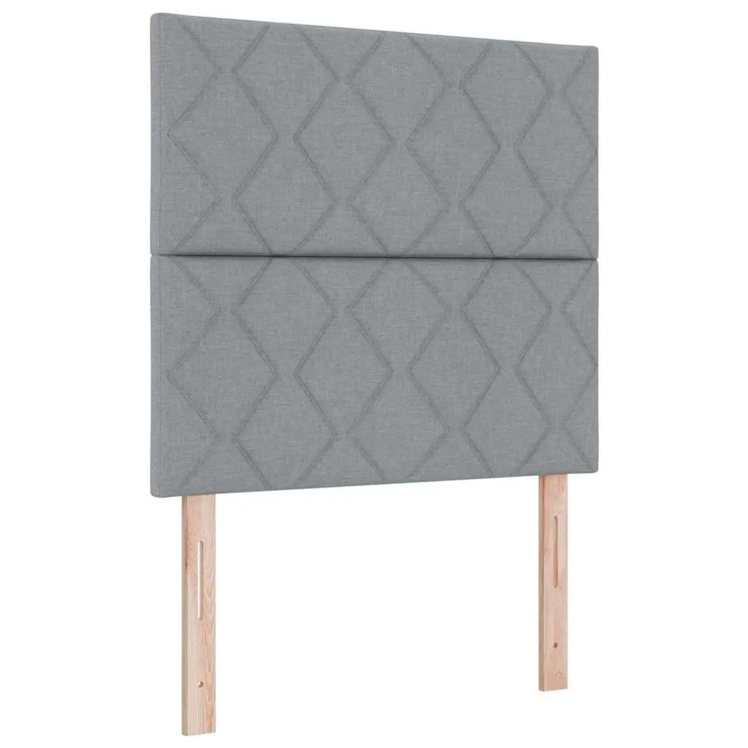 vidaXL Kopfteil mit Kopfteil Hellgrau 100 cm Kunstleder 3337899