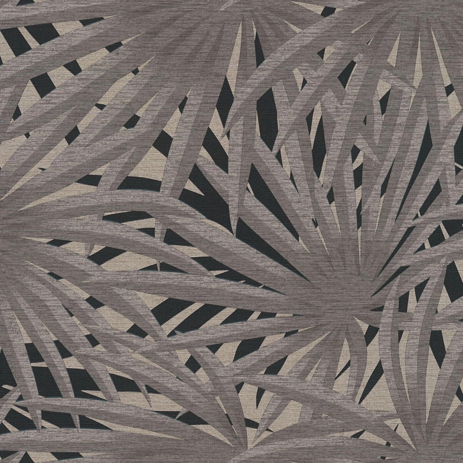 PROFHOME 378612-GU Blumen Tapete Floral Matt Grau Schwarz 0,53 m x 10,05 m günstig online kaufen