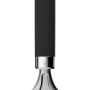 Weber Grillplatten-Schaber aus Edelstahl mit schwarzem, hitzebeständigem Griff.