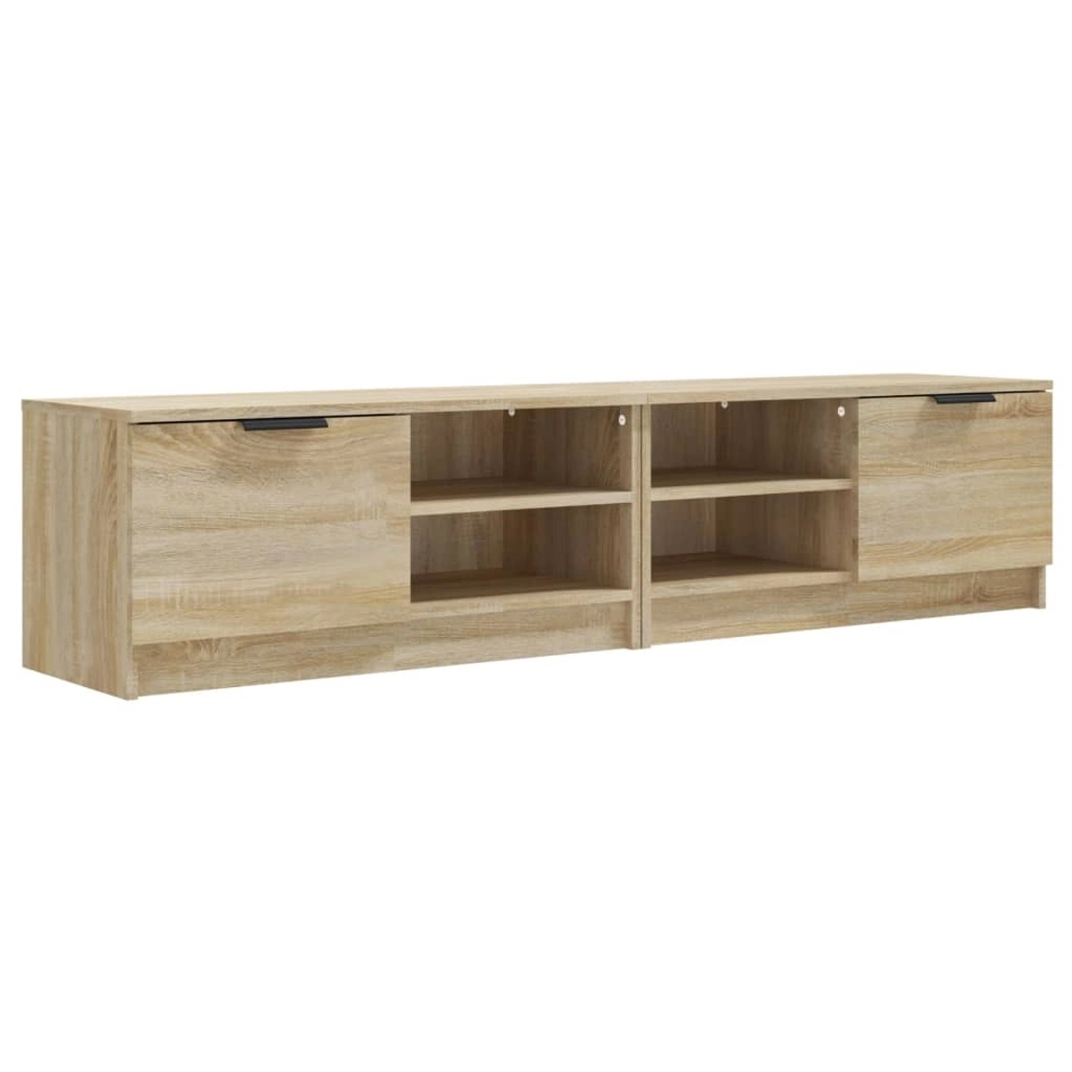 vidaXL TV-Schränke 2 Stk Sonoma-Eiche 80x35x36,5 cm Holzwerkstoff 811473 günstig online kaufen