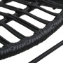 Detailansicht: Schwarzer vidaXL Gartenstuhl aus Poly Rattan, wetterfest und stilvoll.