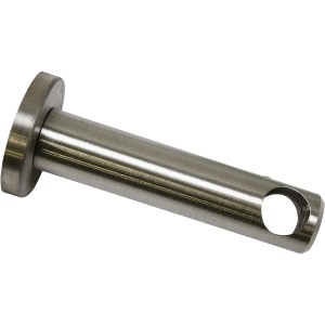 Gardinia Träger New York, Edelstahloptik, geschlossen, 7,5 cm für 12 mm Stangen.