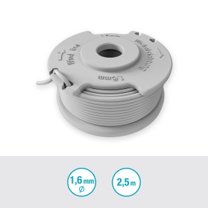 Gardena Ersatzfadenspule 1,6 mm für EasyTrim Rasentrimmer, Spule mit robustem Nylonfaden.