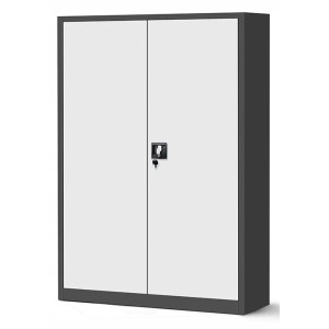 Jan Nowak Büro Aktenschrank Metallschrank JAN II 115 x 185 x 40 cm Anthrazit Weiß