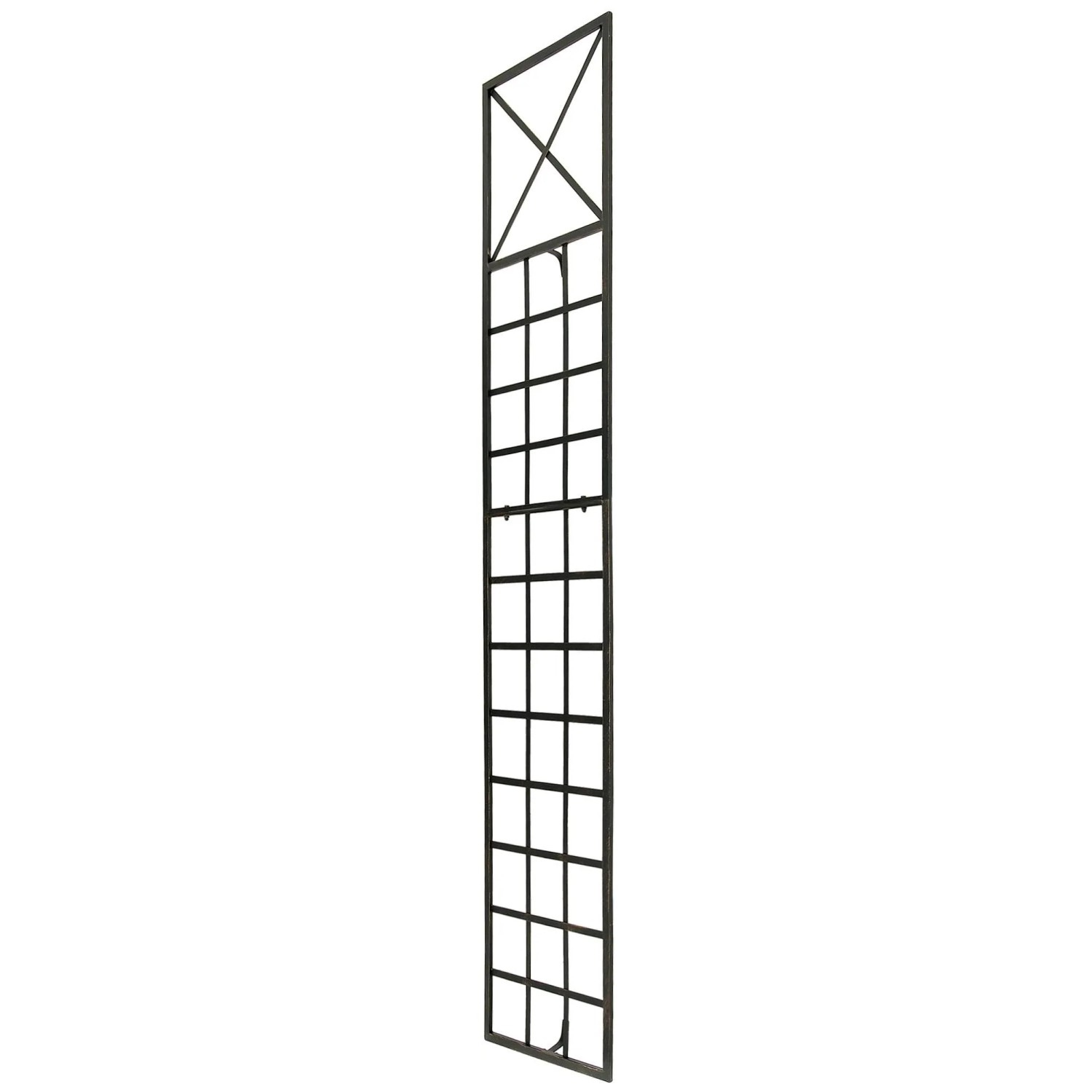 DELUKE Rankgitter HILDE 40x2x198cm Metall Bronze Rankhilfe Kletterpflanzen Gartendekoration
