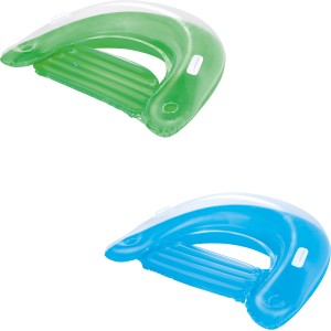 Bestway Poolsitz Lazy Lounge, aufblasbare Wasser Lounge in Grün und Blau.