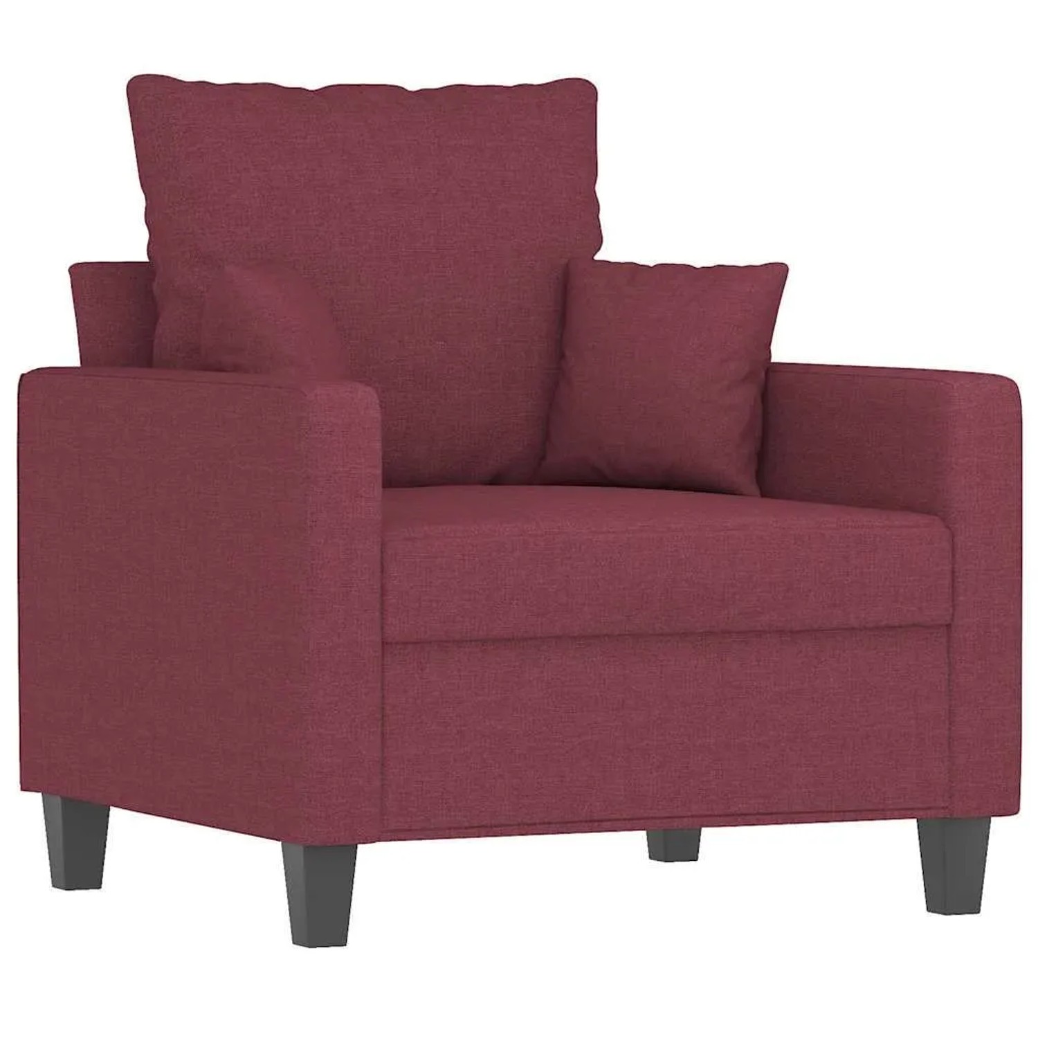 vidaXL Sessel Weinrot 60 cm Stoff 359257