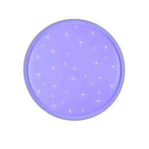 Weiße, runde Reality LED-Deckenleuchte Solit mit Sternenmuster für stimmungsvolle Beleuchtung.