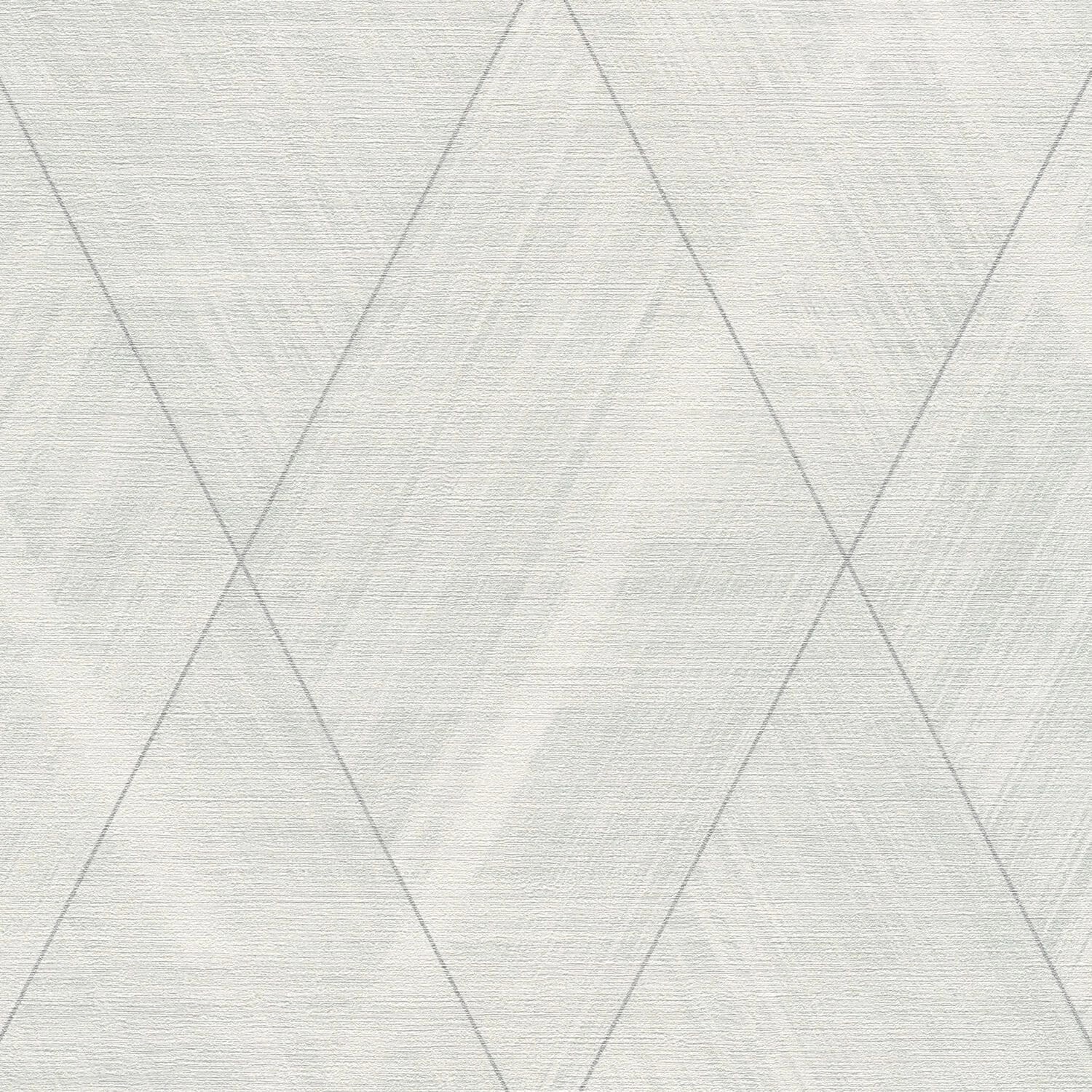 PROFHOME 388243-GU 3D Tapete Chevron Muster schimmernd Grau Silber Weiß 0,5 günstig online kaufen