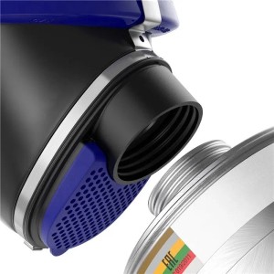 Dräger Kombinationsfilter K2 P2 R D mit silbernem Rd40 Anschluss für Atemschutzmasken, schützt vor Gasen & Partikeln.