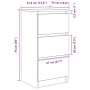 vidaXL Sideboard Sonoma-Eiche 37,5x35x76 cm Holzwerkstoff 861726_12