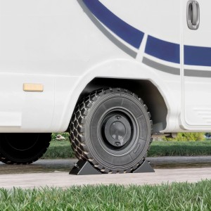 Wiltec 4X Unterlegkeile Bremskeil Gummikeil Anhänger Hemmschuh Pkw Wohnmobil