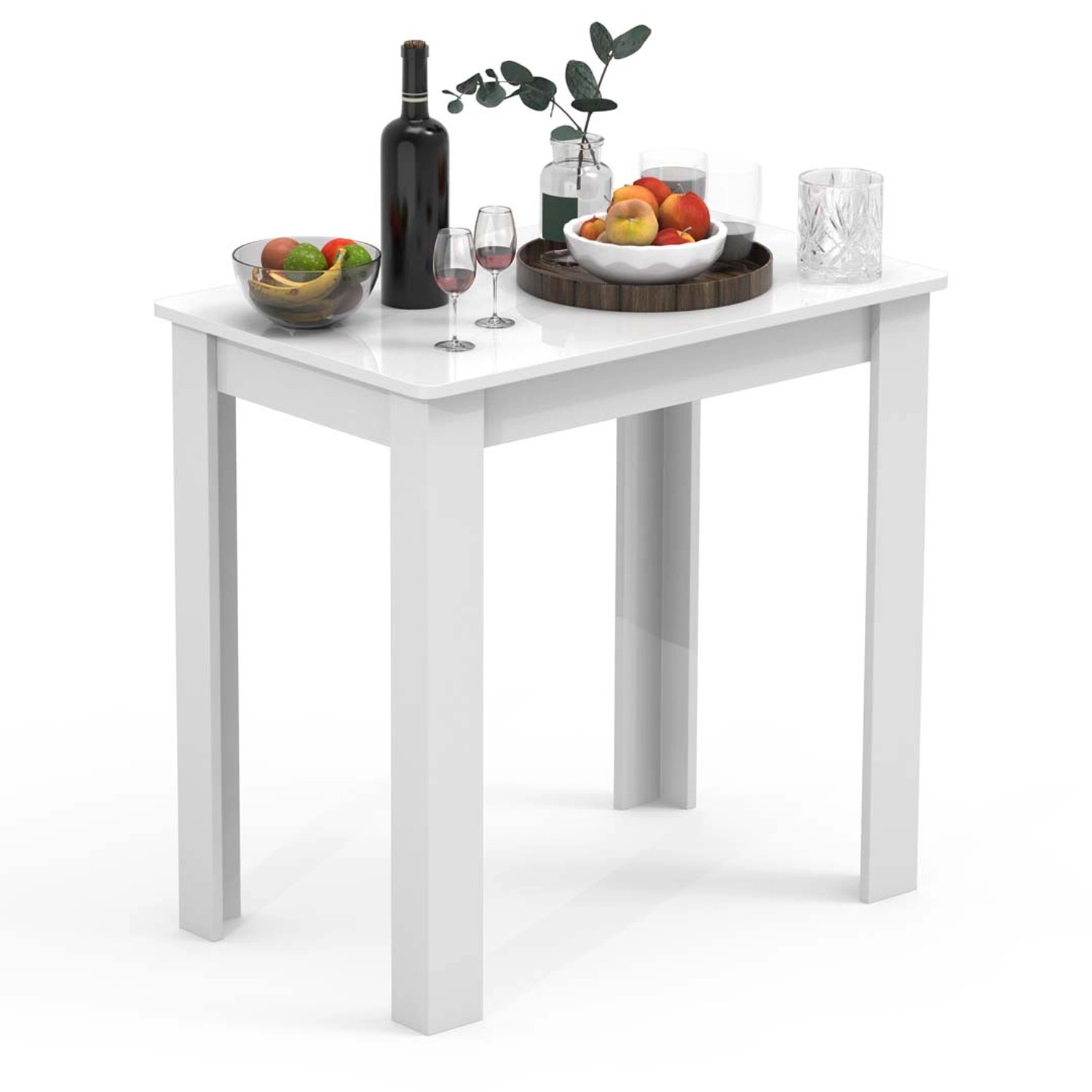 ebuy24 Esal80 Esstisch Weiß