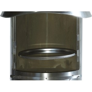 Buschbeck Fettauffangschale für Auckland Grillkamin, Edelstahl Zubehör für gesundes Grillen.