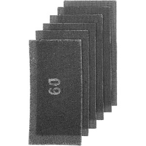 LUX Gitterleinen-Set Comfort, 6-teilig, für Schwingschleifer. Schleifpapier in verschiedenen Körnungen.