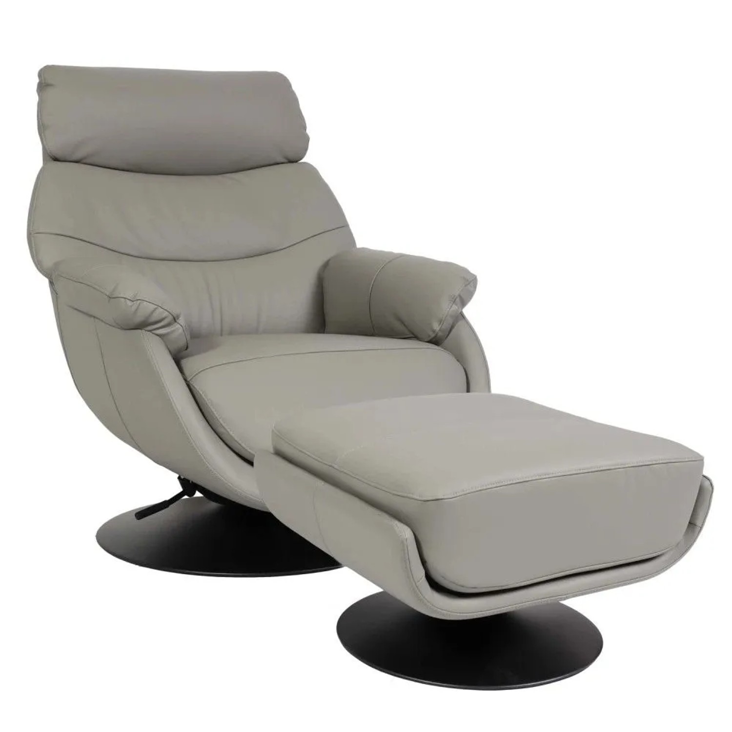 MCW Relaxsessel mit Hocker K99 Grau