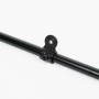 Schwarzes, mattes Gelenkstück Teil B (Ø 2,7 cm) für Stahlrohr-Möbelbau.