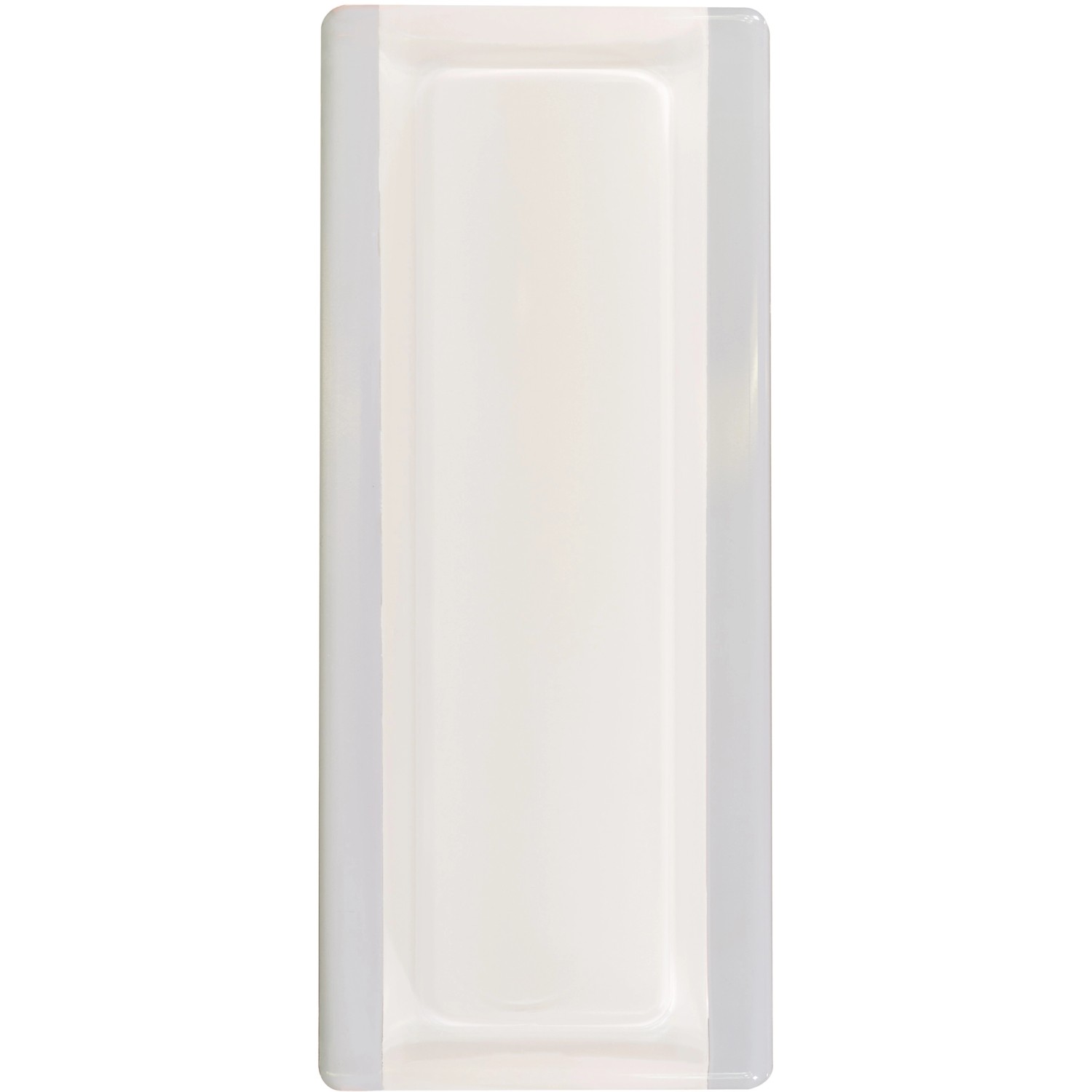 Echtglasprofil Weiß 19 cm x 8 cm x 1 cm