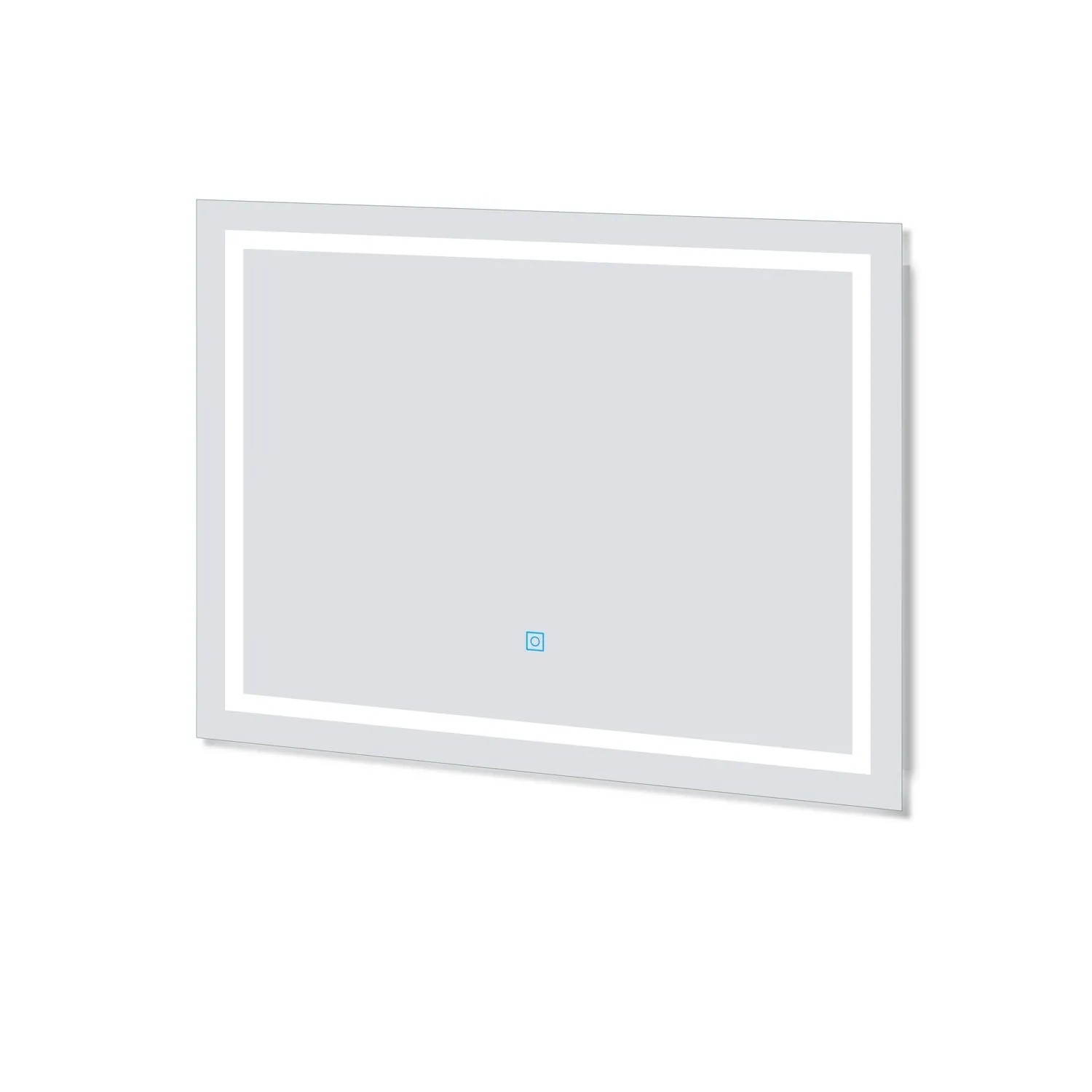 Duschparadies LED Badspiegel 80x60cm Badezimmerspiegel mit Beleuchtung Kaltweiß Touch Beschlagfrei