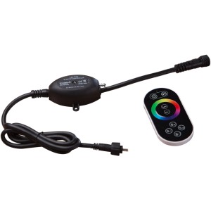 Heissner RGB-Controller mit Fernbedienung zur farblichen Lichtsteuerung für Teichbeleuchtung.