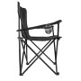 Wellogic Campingstuhl Faltbar Schwarz_4