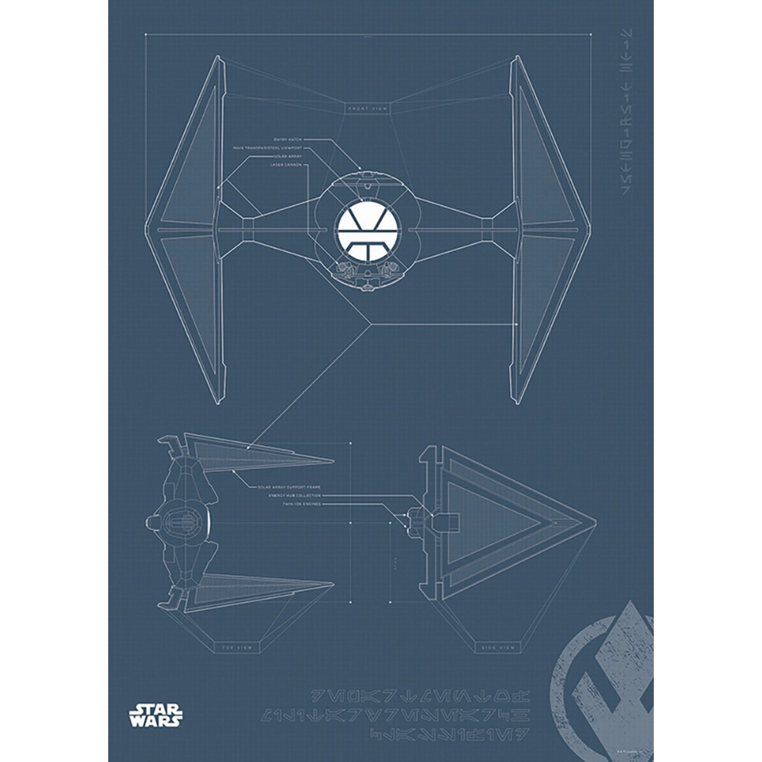 Komar Wandbild Star Wars Fighter 50 x 70 cm