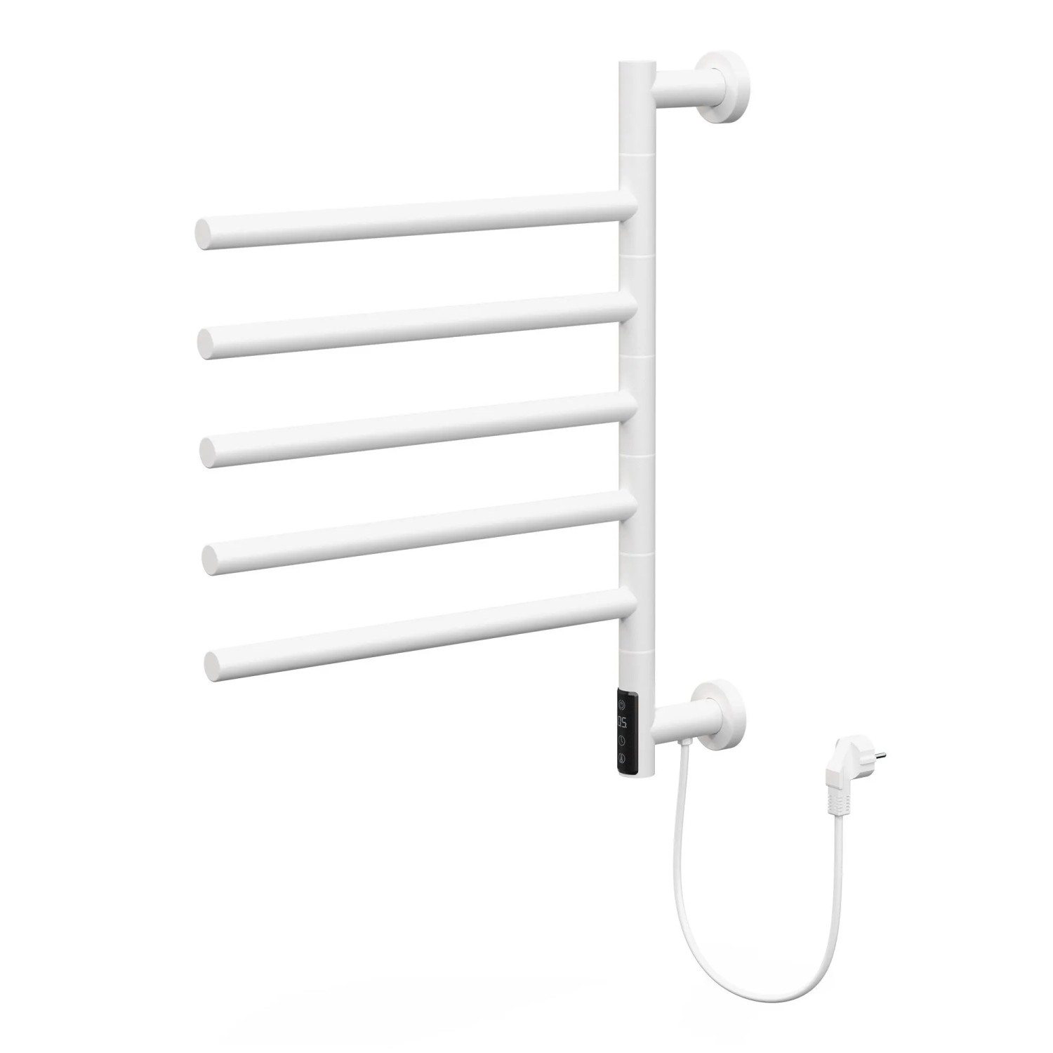 LuxeBath Handtuchwärmer Elektrisch Weiß 75W 450x622 mm 180° Drehbar