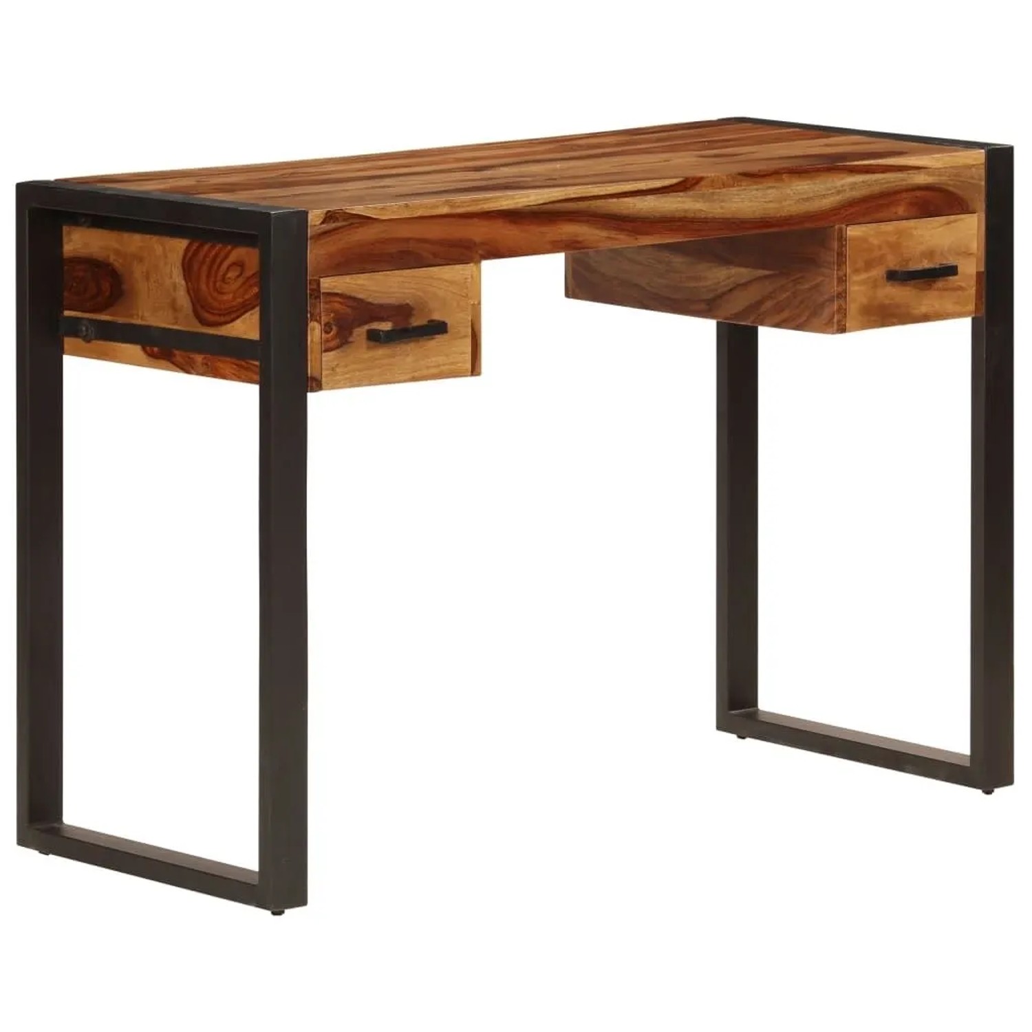vidaXL Schreibtisch mit 2 Schubladen 110x50x77 cm Massivholz Akazie 247401