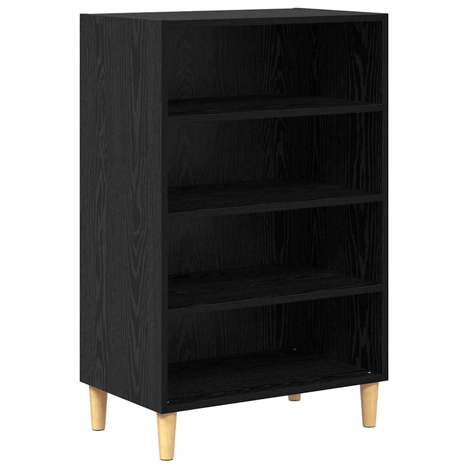 vidaXL Sideboard Schwarz Eichen-Optik 57 x 35 x 89,5 cm Holzwerkstoff 87512 günstig online kaufen