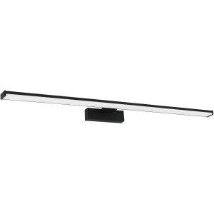 Moderne LED Spiegelleuchte Pandella 1, weiß-schwarz, 78 cm breit, 14W, für Badezimmer.