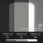 Brilo Akku-Tischleuchte Lama: Dimmfunktion per Touch in 3 Stufen (25%, 50%, 100%)