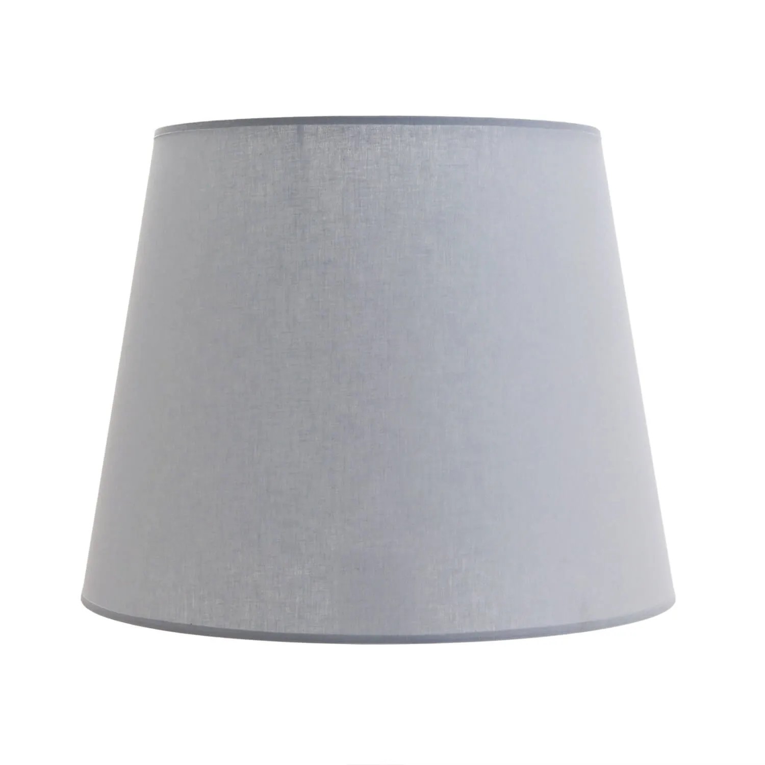 Licht-Erlebnisse Lampenschirm Grau Für Stehlampen Ø 38 cm E27 Stoff Konisch