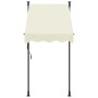 vidaXL Markise Einziehbar Creme 100x150 cm Stoff und Stahl 368743_3