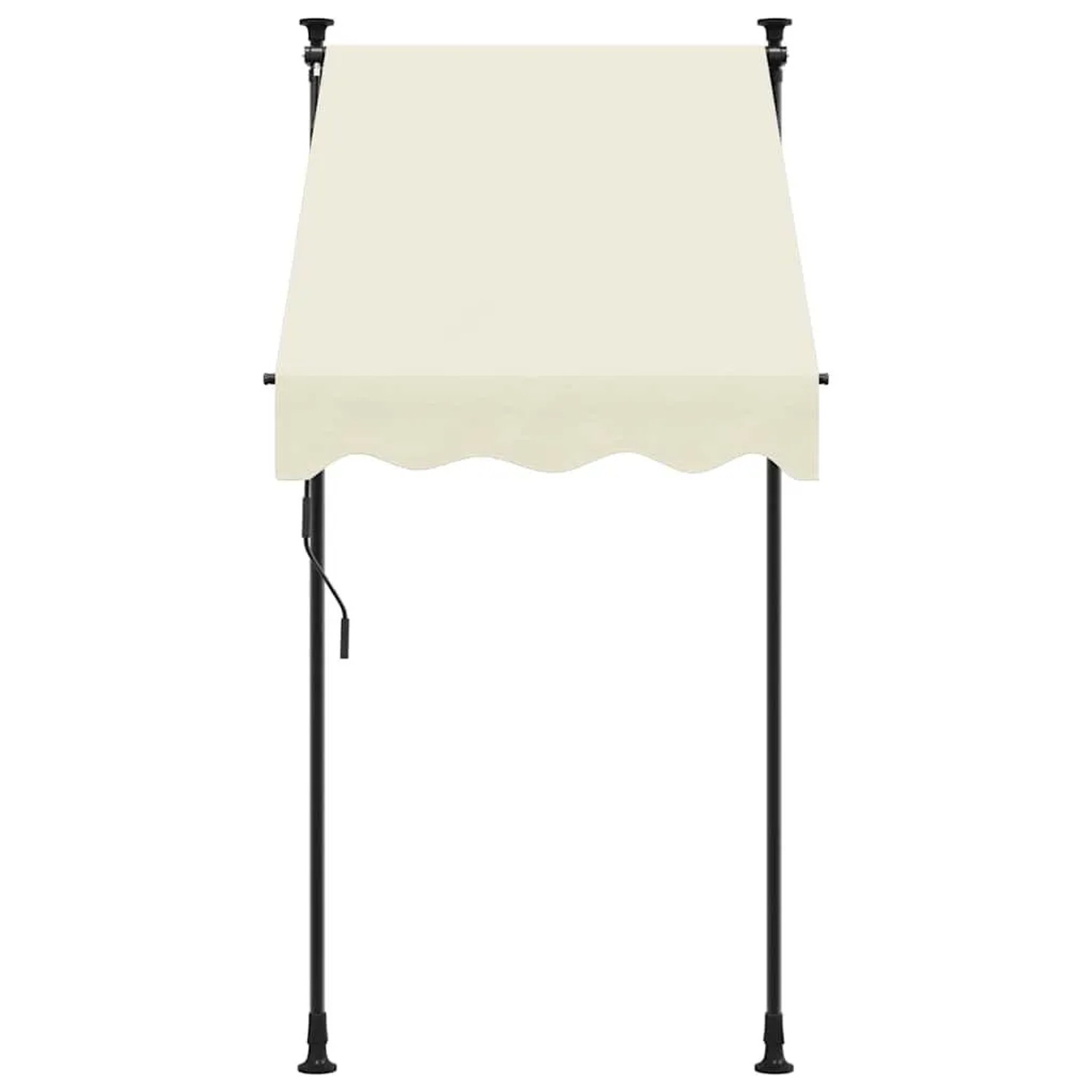 vidaXL Markise Einziehbar Creme 100x150 cm Stoff und Stahl 368743_3