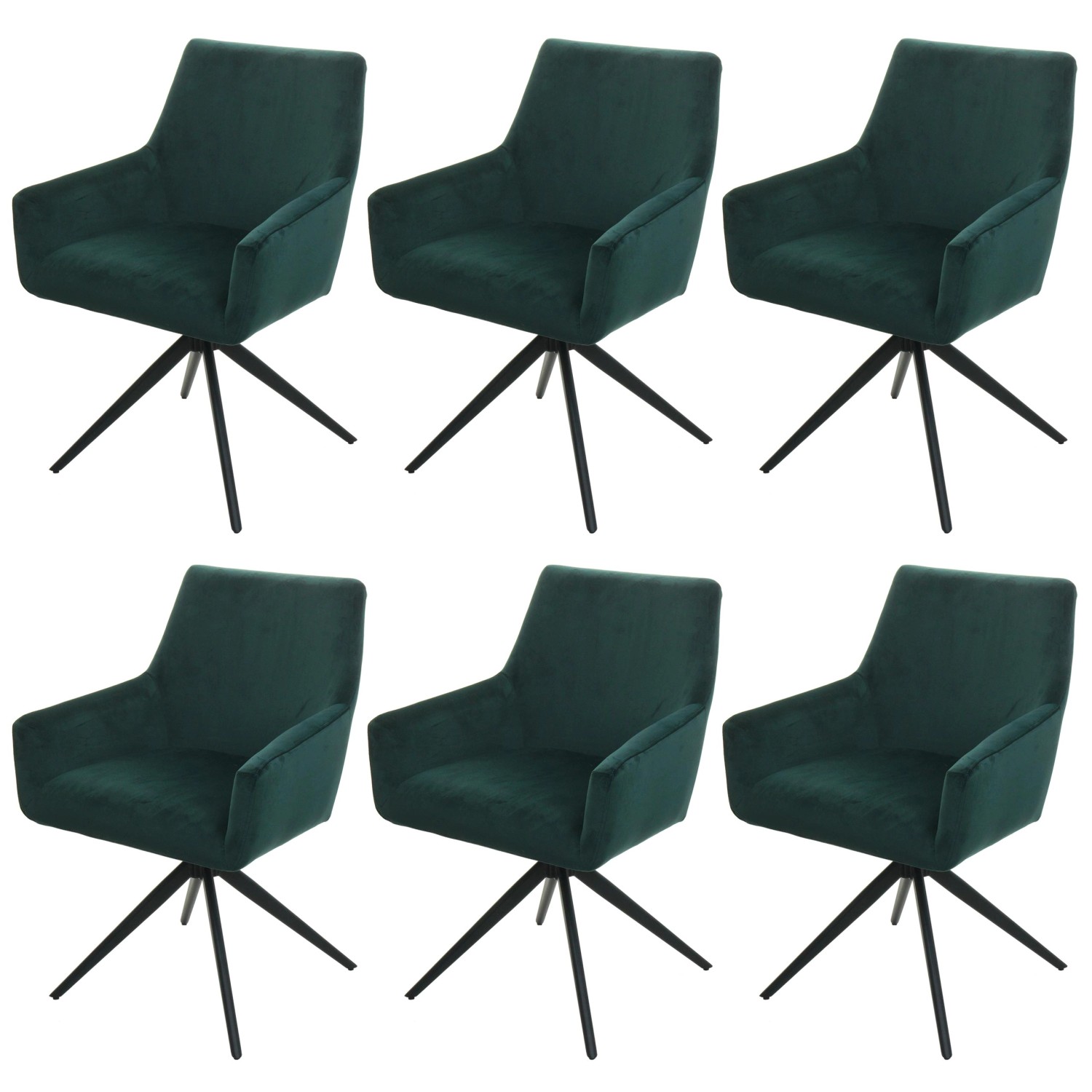 MCW Esszimmerstuhl L91 6er-Set Grün günstig online kaufen