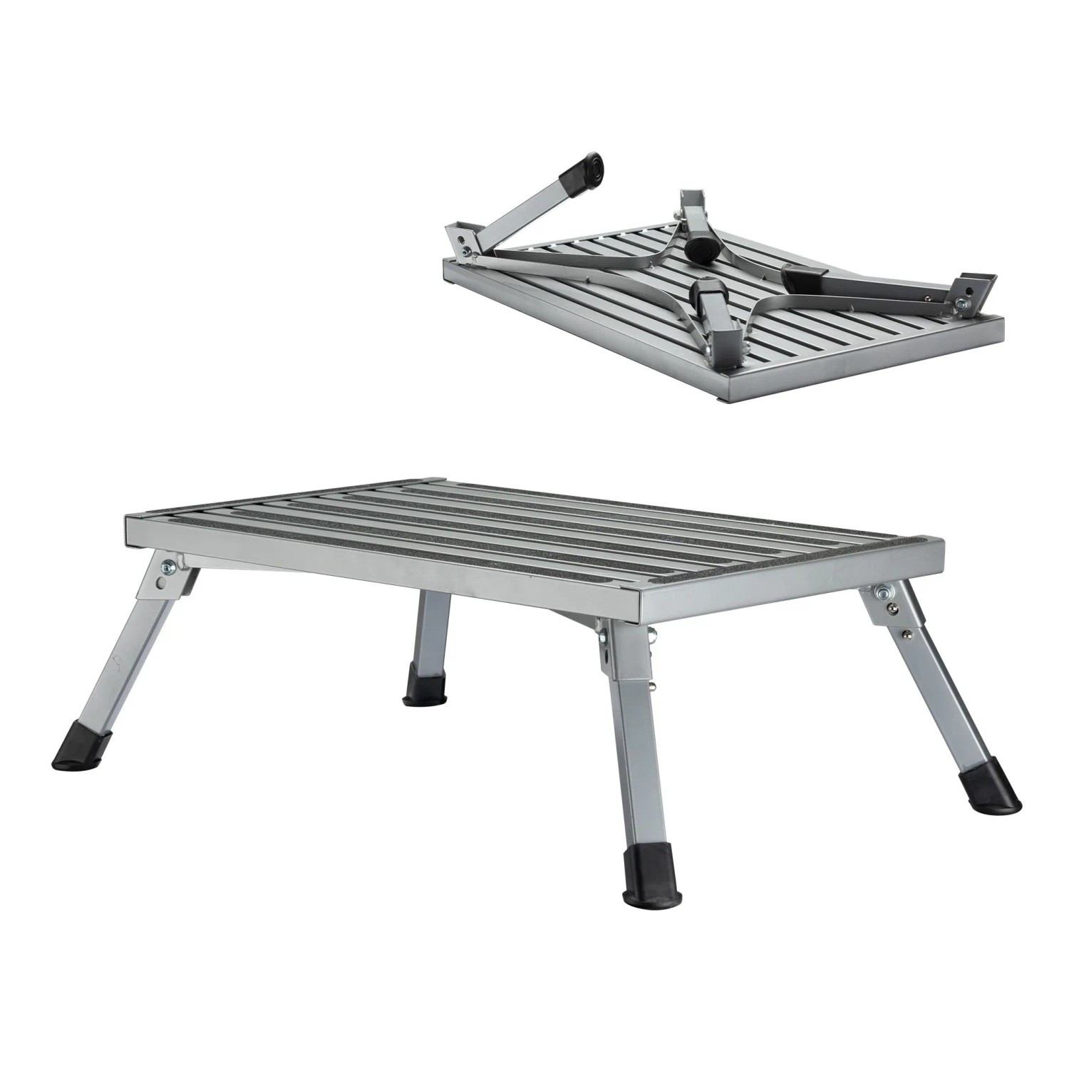 Wiltec Camping Trittstufe 150Kg Tritthocker Klappbar Trittleiter Klapptritt