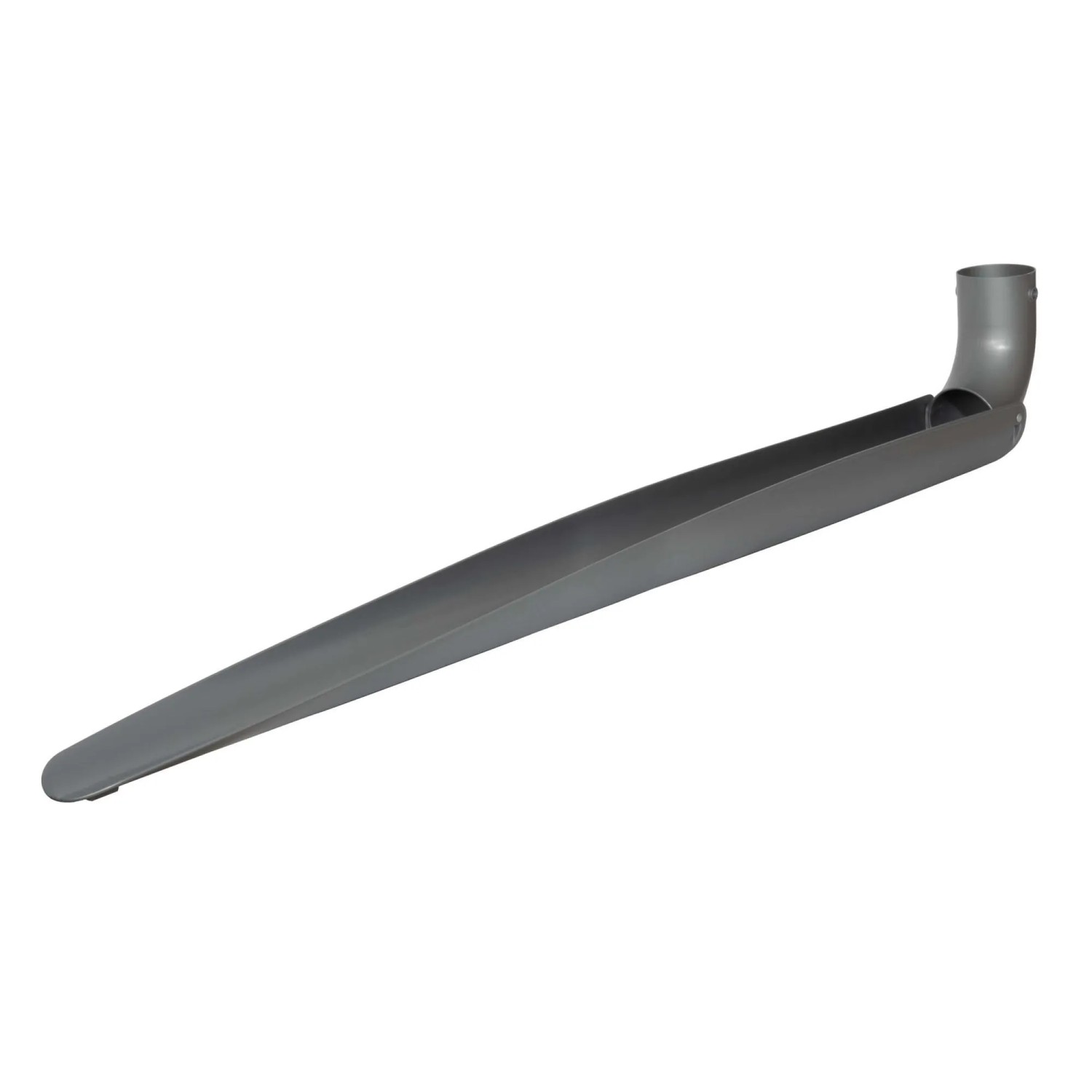 Jardinion Klappbare Fallrohrverlängerung  9 x 150cm für Dachentwässerungssysteme Silber
