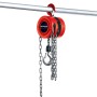 Einhell Kettenflaschenzug TC-CH 1000, rot, mit Kette und Haken zur Lastenhebung bis 1.000 kg.