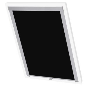 vidaXL Verdunkelungsrollo Schwarz F06 für Velux Fenster, Rollo für Dachfenster.