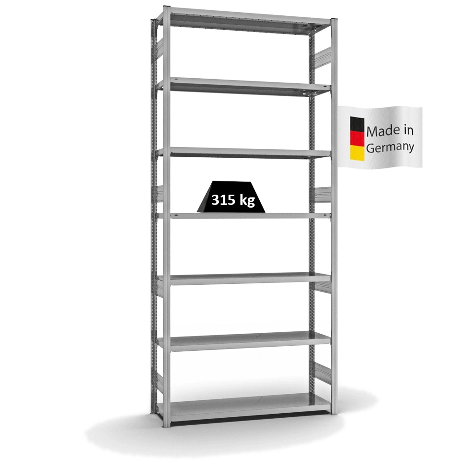 PROREGAL Fachbodenregal Stecksystem T-Profil Heavy-Duty Grundregal HxBxT 30 günstig online kaufen