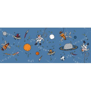 Näve Japanballon Kid Ballon Ø 40cm mit Weltraum-Motiv für Kinderzimmer.